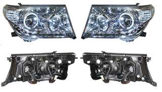​Toyota land cruiser 200 Фара фары хром линзы тюнинг (1) MMC-EE-D12-1107P-LDCM3 для ланд крузер 200