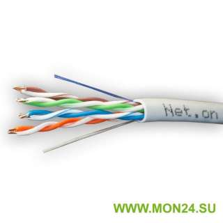 UTP Cat.5e 4x2xAWG24 CCA PVC Indoor (Net.on) омедненный (01-0330) Кабель «витая пара» (LAN) для стру