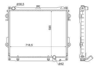 Toyota land cruiser 200 радиатор охлаждения 2UZ-FE /3UR 16400-51050 16400-50411 для ланд крузер 200
