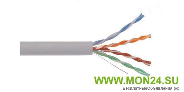 U/UTP 4×2х24AWG кат.5E solid LSZH (LC1-C5E04-121) Кабель симметричный (витая пара), серый