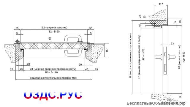 Противопожарная дверь ДПМ-Пульс-01/60К (EI-60)