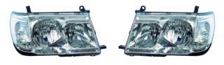 Toyota land cruiser 100 98-05 фары тюнинг цельная хрусталь хром LH+RH комплект mmcD12-1103P-LD-E1