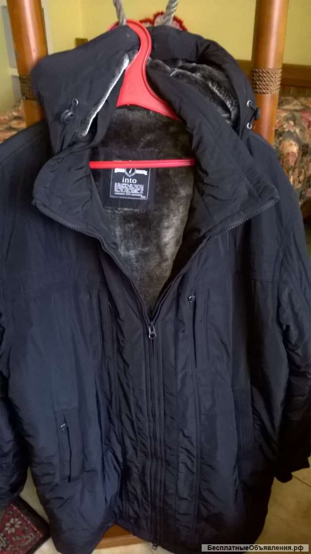 Мужская куртка зимняя синего цвета р 54 -56