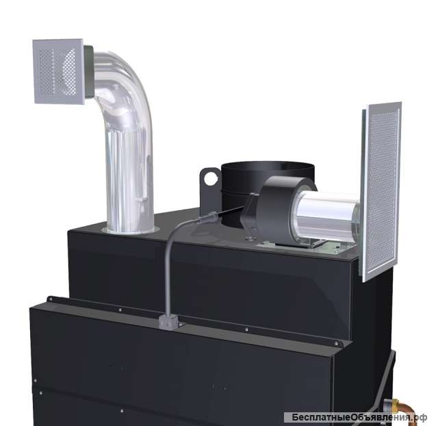 Камин-котёл C/88 ESA TS (дровяной, с водяной рубашкой, призматический стеклянный экран)