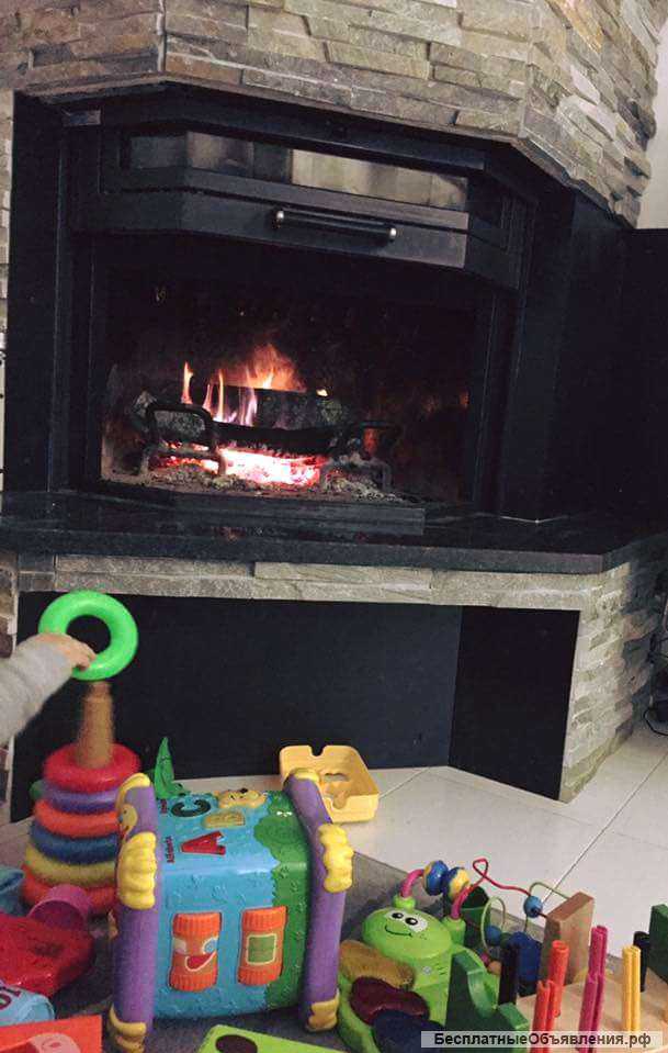 Камин-котёл C/88 ESA TS (дровяной, с водяной рубашкой, призматический стеклянный экран)