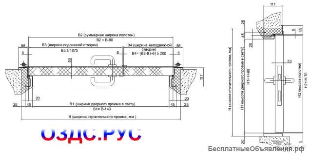 Противопожарная дверь ДПМ-Пульс-02/30К-О (EI-30)