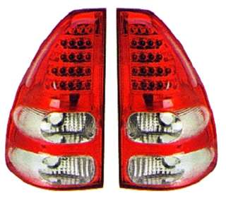 Toyota Prado 120 фонари тюнинг красные диодные (1) MMCEE-212-19G5-RD1 для прадо 120