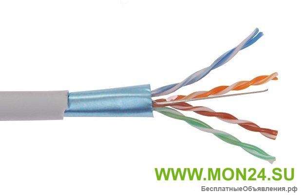 F/UTP 4×2х24AWG кат.5E solid PVC (LC1-C5E04-311) Кабель симметричный (витая пара), серый