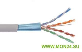F/UTP 4×2х24AWG кат.5E solid PVC (LC1-C5E04-311) Кабель симметричный (витая пара), серый