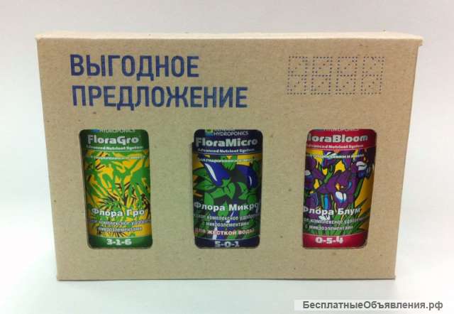 Набор удобрений GHE FloraSet HW 0.5 L