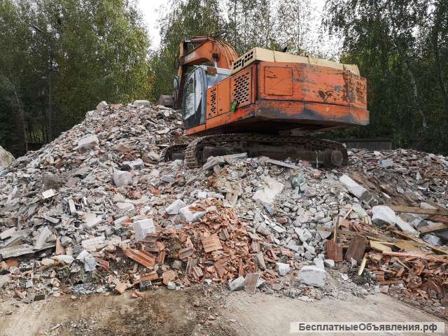 Смешанный бой: кирпич, бетон, строительный