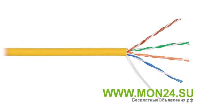 U/UTP 4pair, Cat5e, Solid, In, LSZH (9100C-YL), кабель «витая пара» (LAN) для структурированных сист