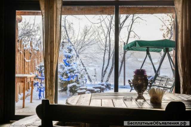 Баня с мангалом и бассейном номер Охотничий в Новосибирске