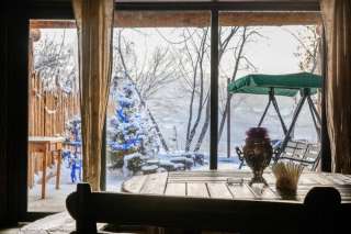 Баня с мангалом и бассейном номер Охотничий в Новосибирске