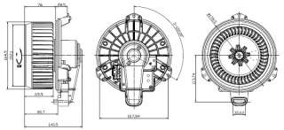 Toyota camry v40 мотор печки 87103-60410, 87103-07040, 87103-33100, 87103-60400, 87103-48080, 87103