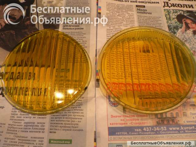 Стекла противотуманных фар Газ 13 Чайка Паз 3201