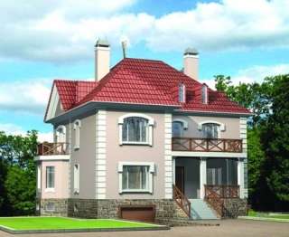 Солидный коттедж с сауной и бассейном