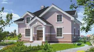 Двухэтажный коттедж из газоблоков на 250 кв. м.