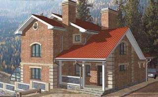 Проект двухэтажного дома из газобетона на 250 кв. м.