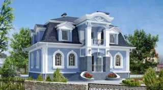 Двухэтажный дом 12х14 м из газобетона на 180 кв. м