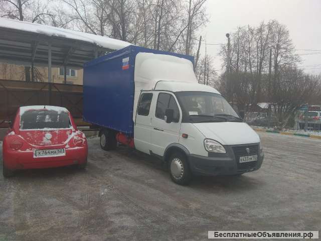 Газель с грузчиками +5 мест 18м3