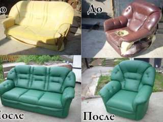 Перетяжка и ремонт мягкой мебели, изготовление новой