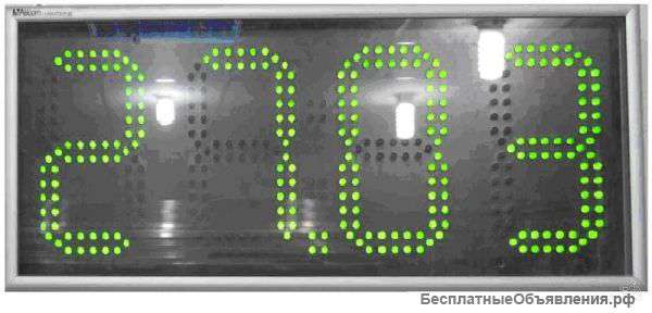 Электронные часы 500х200х60