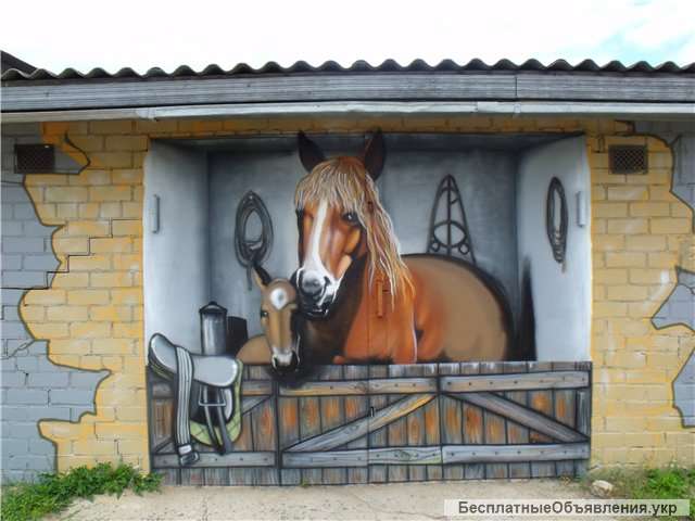 Роспись стен, Стрит-арт, Граффити, Интерьер и экстерьер помещения