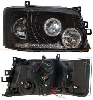 Toyota Hiace 05-10 Фара черная, диод, линза левая 8115026390 правая 8113026390 для Хиасе