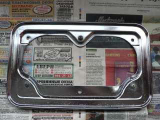 Задняя хромированная рамка номера а/м Ваз 2103