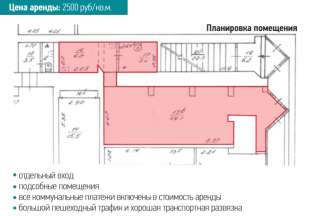 Сдается торговое помещение в самом центре Симферополя 63,5 м2. 1-й этаж. Первая линия.