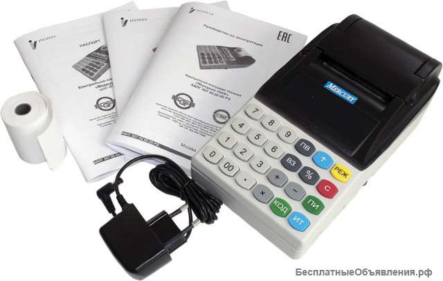 Касса Меркурий 185Ф (без ФН) со сканером Атол SB 1101 Plus USB (с подставкой)