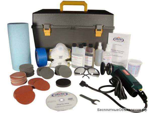 Комплект для полировки фар Delta Kits HLPRO302