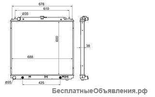 Navara 05- Радиатор 21410EB30A для Навара