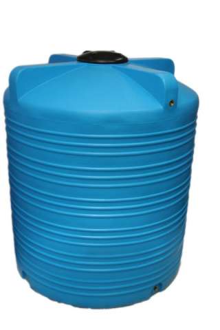 Емкость вертикальная на 5000 литров, пищевая бочка пластиковая, бак для воды
