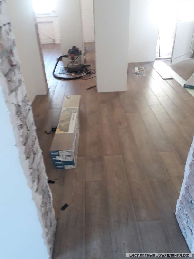 Профессиональная укладка ламината