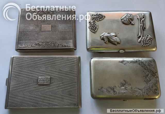 Выбрать подарок мужчине. Другу. Серебряный портсигар 19 века. Антикварный магазин подарков.