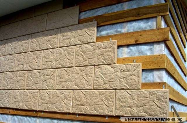 Фасадная плитка с металлическими креплениями