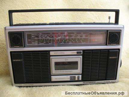 Магнитола " Telefunken - Bajazzo - C8000 ". Германия , 1976 г.
