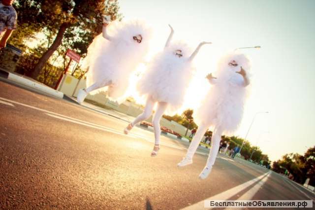 Светящиеся фьеки - пушистики на мероприятие