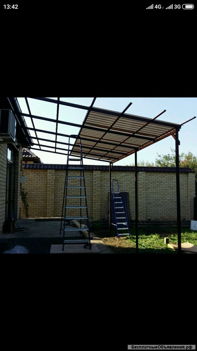 Навесы. Козырьки.