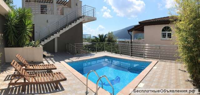 Дом 165 м2, вид на море и горы, Кумбор, Герцег Нови, Черногория