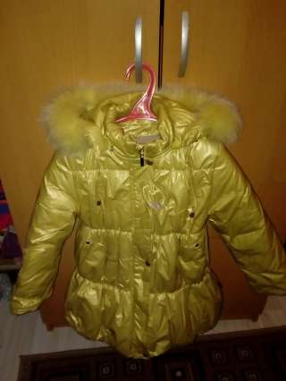 Куртка польто пуховик на девочку