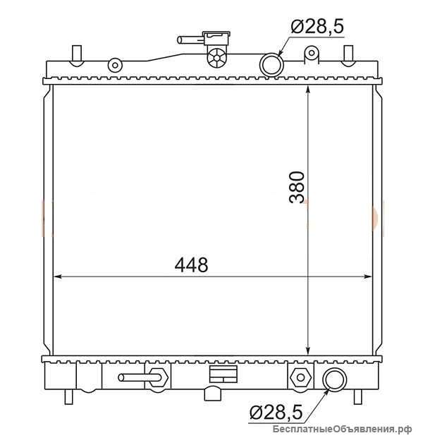 Note 05-12 Радиатор (пластинчатый) 21400AX600 для Нот