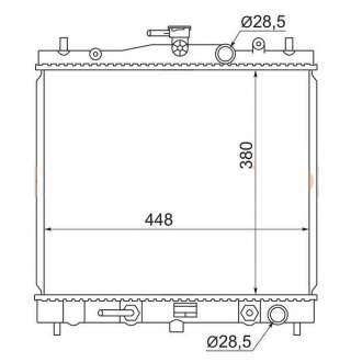Note 05-12 Радиатор (пластинчатый) 21400AX600 для Нот