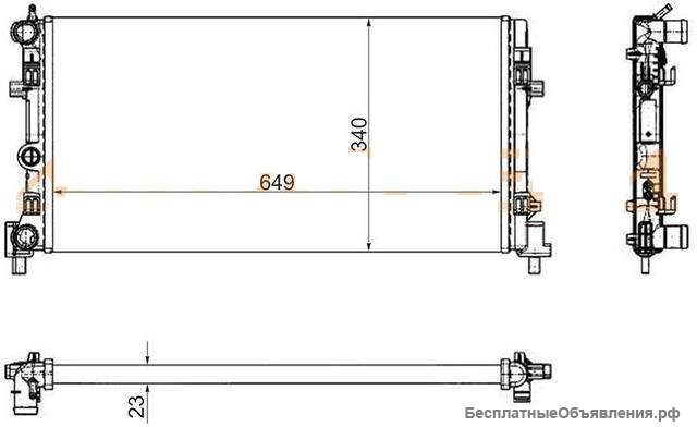 Rapid 12- Радиатор 6R0121253 для Рапид
