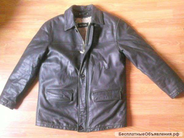 Куртка кожаная зимняя