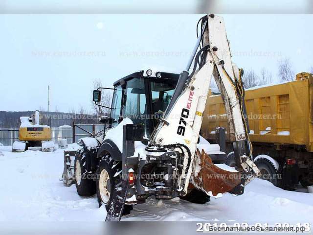 Экскаватор погрузчик TEREX 970, 2011 г, 5300 м/ч, 3 ковша