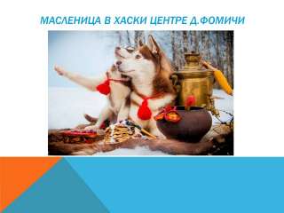 Проводы зимы в хаски-центре