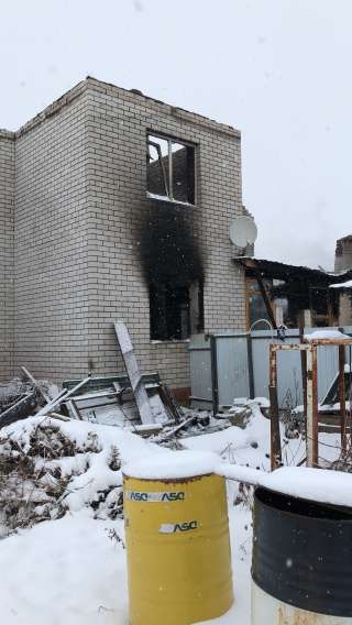 Сгорел Дом в п.Самосырово